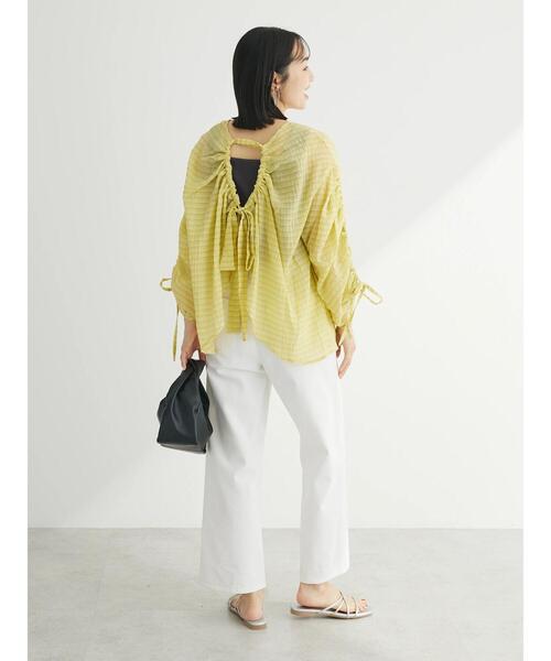 ELENCARE DUE（エレンカーレデュエ）の「・ELENCARE　DUE　バックリボンブラウス（シャツ/ブラウス・レディース・オフホワイト/イエロー/オレンジ/ブラック・FREE）」の20枚目の写真