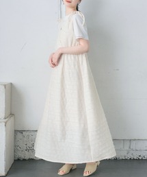 リボンギャザーノースリOP