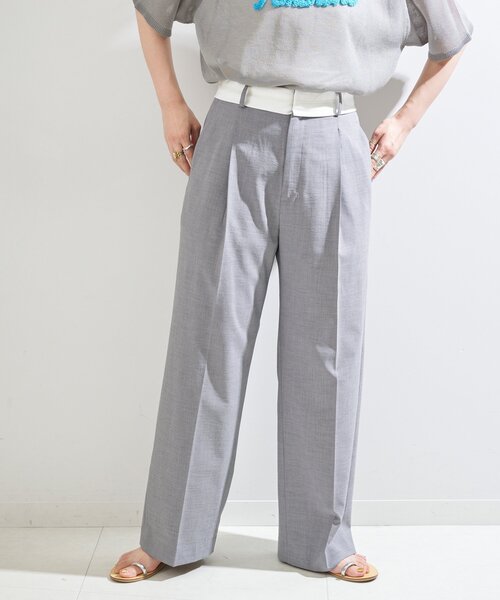 B.C STOCK(ベーセーストック)の「《追加》マーベルトパンツ(スラックス・レディース・グレー/ベージュ/ブラック・MEDIUM/SMALL)」の3枚目の写真