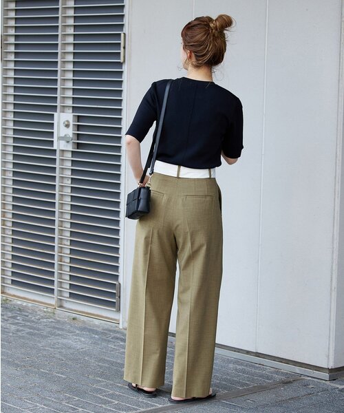 B.C STOCK(ベーセーストック)の「《追加》マーベルトパンツ(スラックス・レディース・グレー/ベージュ/ブラック・MEDIUM/SMALL)」の7枚目の写真