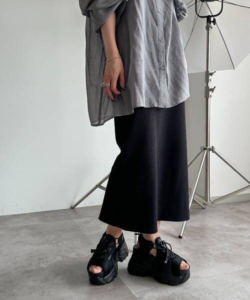 apres jour mignon(アプレジュールミニョン)の「シュエットリブスカート【ZOZOTOWN限定アイテム】(スカート・レディース・レッド/ピンク/杢グレー/ブルー/パープル/イエロー/ブラック/アイボリー・X-LARGE/SMALL/MEDIUM)」の17枚目の写真