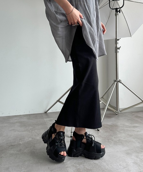 apres jour mignon(アプレジュールミニョン)の「シュエットリブスカート【ZOZOTOWN限定アイテム】(スカート・レディース・レッド/ピンク/杢グレー/ブルー/パープル/イエロー/ブラック/アイボリー・X-LARGE/SMALL/MEDIUM)」の18枚目の写真