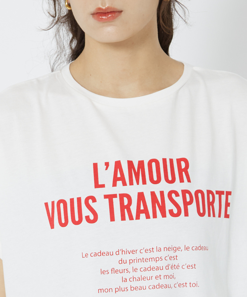 Rouge vif（ルージュヴィフ）の「【一部店舗限定】シルケット天竺フレンチスリーブT（Tシャツ/カットソー・レディース・レッド/ブルー・フリー）」の14枚目の写真