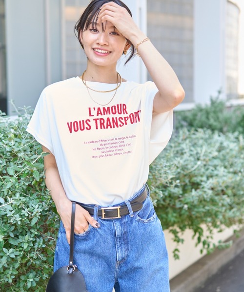Rouge vif（ルージュヴィフ）の「【一部店舗限定】シルケット天竺フレンチスリーブT（Tシャツ/カットソー・レディース・レッド/ブルー・フリー）」の18枚目の写真