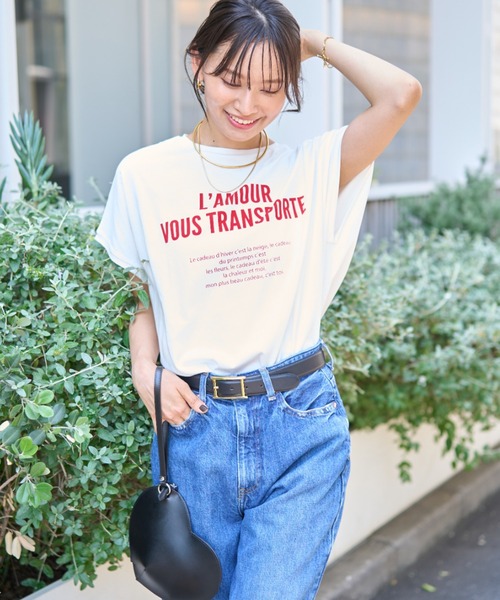 Rouge vif（ルージュヴィフ）の「【一部店舗限定】シルケット天竺フレンチスリーブT（Tシャツ/カットソー・レディース・レッド/ブルー・フリー）」の19枚目の写真