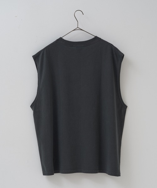 WHIMSIC(ウィムジック)の「【UNISEX】ピグメントダイノースリーブTシャツ(Tシャツ/カットソー・メンズ・チャコールグレー/グリーン系その他/グレー/ホワイト/オレンジ・FREE)」の16枚目の写真