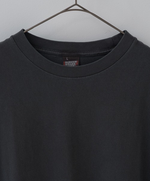 WHIMSIC(ウィムジック)の「【UNISEX】ピグメントダイノースリーブTシャツ(Tシャツ/カットソー・メンズ・チャコールグレー/グリーン系その他/グレー/ホワイト/オレンジ・FREE)」の17枚目の写真