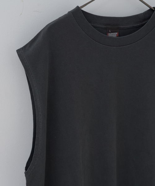 WHIMSIC(ウィムジック)の「【UNISEX】ピグメントダイノースリーブTシャツ(Tシャツ/カットソー・メンズ・チャコールグレー/グリーン系その他/グレー/ホワイト/オレンジ・FREE)」の19枚目の写真