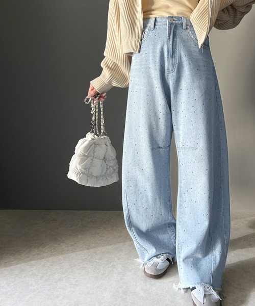 セール】【mily bilet】動くたび、キラキラ輝くオーロラストーンが主役