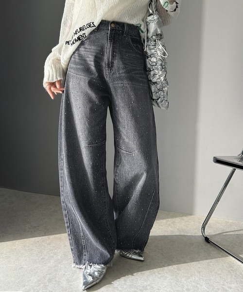 セール】【mily bilet】動くたび、キラキラ輝くオーロラストーンが主役