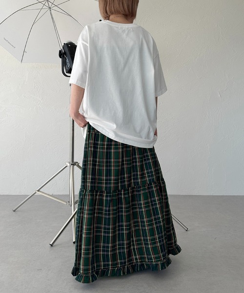 apres jour mignon(アプレジュールミニョン)の「アソートピグメントBIGロックTシャツ【ZOZOTOWN限定アイテム】(Tシャツ/カットソー・レディース・ブラック/ネイビー/ピンク/オフホワイト/ブルー/ホワイト系その他/ブラック系その他/ホワイト系その他2/ブラック系その他2/ブラック系その他3・X-LARGE/フリー)」の17枚目の写真