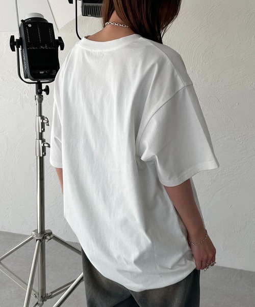 apres jour mignon(アプレジュールミニョン)の「アソートピグメントBIGロックTシャツ【ZOZOTOWN限定アイテム】(Tシャツ/カットソー・レディース・ブラック/ネイビー/ピンク/オフホワイト/ブルー/ホワイト系その他/ブラック系その他/ホワイト系その他2/ブラック系その他2/ブラック系その他3・X-LARGE/フリー)」の21枚目の写真