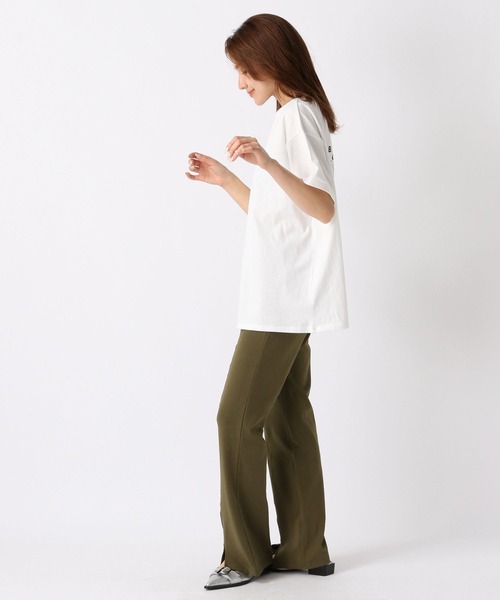 FOREVER 21（フォーエバー トゥエンティーワン）の「【2024SS】カットフレアパンツ（その他パンツ・レディース・カーキ/ブラック・MEDIUM/SMALL）」の4枚目の写真