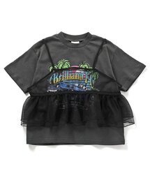 BREEZE | マルチWAYチュール付きフリルTシャツ(Tシャツ/カットソー)