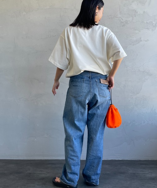 NANGA（ナンガ）の「[NANGA/ナンガ] NANGA×JERRY UKAI ECO HYBRID NANGA LOGO プリントTシャツ（Tシャツ/カットソー・レディース・ホワイト/ブラック・M/L）」の7枚目の写真