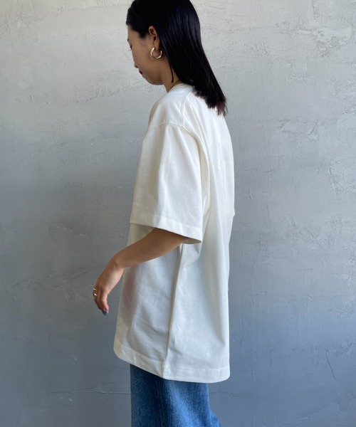 NANGA（ナンガ）の「[NANGA/ナンガ] NANGA×JERRY UKAI ECO HYBRID NANGA LOGO プリントTシャツ（Tシャツ/カットソー・レディース・ホワイト/ブラック・M/L）」の9枚目の写真