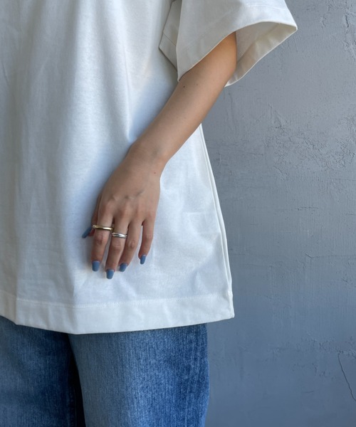 NANGA（ナンガ）の「[NANGA/ナンガ] NANGA×JERRY UKAI ECO HYBRID NANGA LOGO プリントTシャツ（Tシャツ/カットソー・レディース・ホワイト/ブラック・M/L）」の13枚目の写真