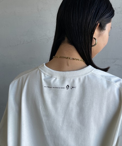NANGA（ナンガ）の「[NANGA/ナンガ] NANGA×JERRY UKAI ECO HYBRID NANGA LOGO プリントTシャツ（Tシャツ/カットソー・レディース・ホワイト/ブラック・M/L）」の12枚目の写真
