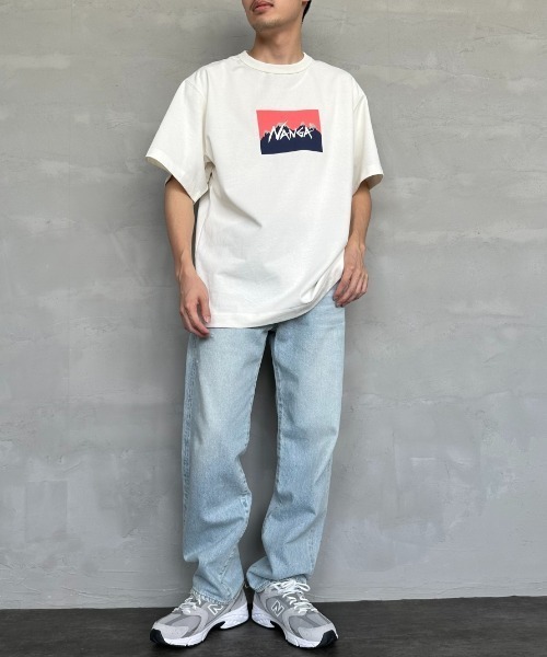 NANGA（ナンガ）の「[NANGA/ナンガ] NANGA×JERRY UKAI ECO HYBRID NANGA LOGO プリントTシャツ（Tシャツ/カットソー・レディース・ホワイト/ブラック・M/L）」の22枚目の写真