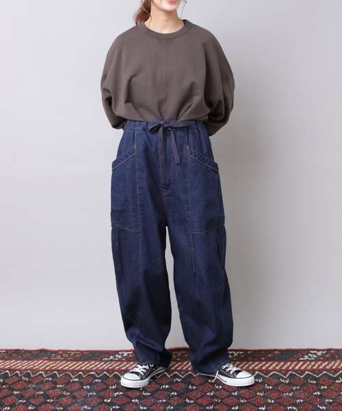 R4242 10ozデニムのバルーンバナナパンツ（デニムパンツ）｜URCH