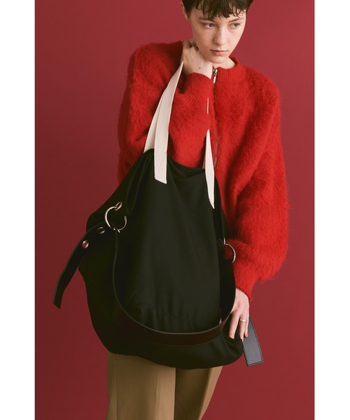 un/neu（アンノイ）の「フェイクレザーコンビスーパーBIGトート / 大容量（トートバッグ・レディース・ブラック/ネイビー/ボルドー・FREE）」の8枚目の写真