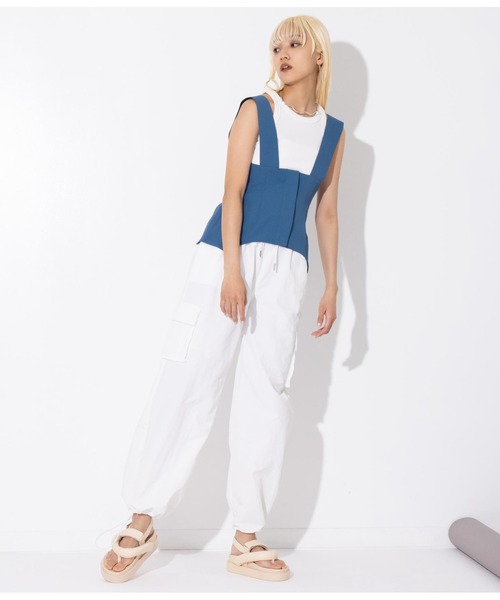 Settimissimo（セッティミッシモ）の「ボリュームトングベルクロサンダル（サンダル・レディース・アイボリー/ブラック・S/M/L）」の6枚目の写真