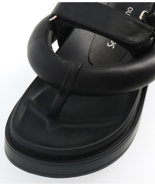 Settimissimo（セッティミッシモ）の「ボリュームトングベルクロサンダル（サンダル・レディース・アイボリー/ブラック・S/M/L）」の10枚目の写真