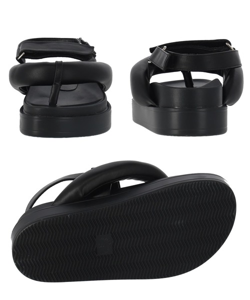 Settimissimo（セッティミッシモ）の「ボリュームトングベルクロサンダル（サンダル・レディース・アイボリー/ブラック・S/M/L）」の13枚目の写真