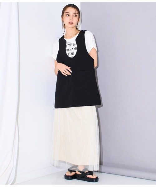 Settimissimo（セッティミッシモ）の「ボリュームトングベルクロサンダル（サンダル・レディース・アイボリー/ブラック・S/M/L）」の19枚目の写真