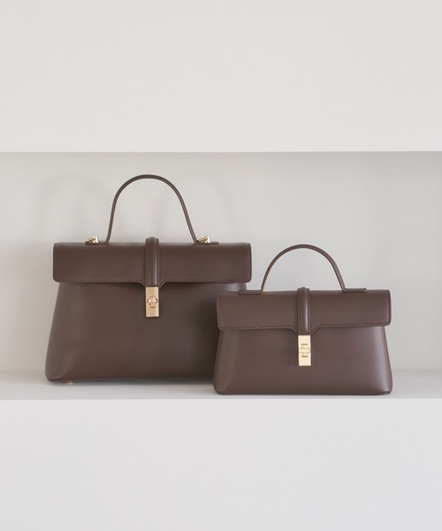 VIS(ビス)の「ひねり金具ワンハンドルバッグ/2WAY,軽量(ハンドバッグ・レディース・ブラック系その他/ダークブラウン/モスグリーン/グレー系その他/ベージュ/ベージュ系その他2・FREE)」の12枚目の写真