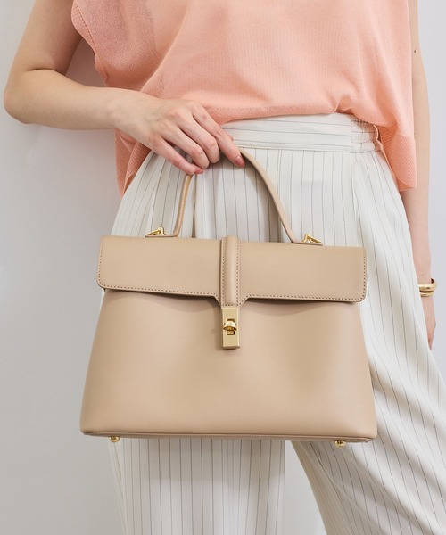 新色追加】ひねり金具ワンハンドルバッグ【2WAY】（ハンドバッグ