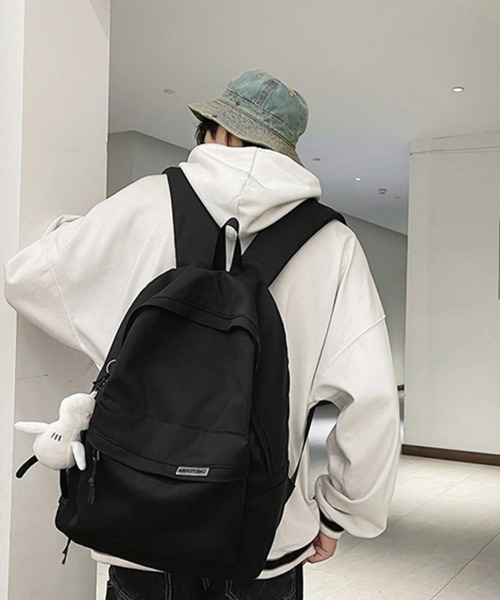 Miniministore（ミニミニストア）の「リュックサック韓国ファッション男女兼用（バックパック/リュック・レディース・アイボリー/ブラック・FREE）」の2枚目の写真