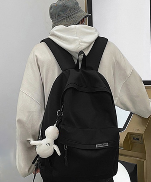 Miniministore（ミニミニストア）の「リュックサック韓国ファッション男女兼用（バックパック/リュック・レディース・アイボリー/ブラック・FREE）」の6枚目の写真