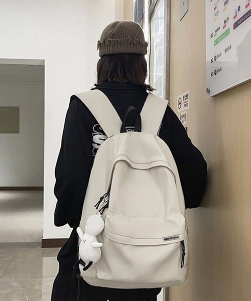 Miniministore（ミニミニストア）の「リュックサック韓国ファッション男女兼用（バックパック/リュック・レディース・アイボリー/ブラック・FREE）」の8枚目の写真