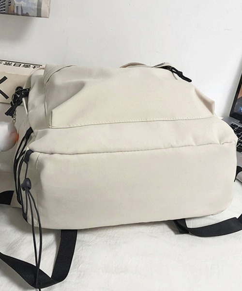 Miniministore（ミニミニストア）の「リュックサック韓国ファッション男女兼用（バックパック/リュック・レディース・アイボリー/ブラック・FREE）」の17枚目の写真