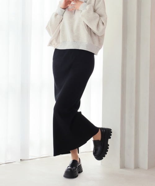 VIVIAN（ヴィヴィアン）の「厚底トラックソールローファー（ローファー・レディース・ブラック/シルバー・S/M/L/LL）」の21枚目の写真