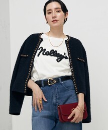 NOLLEY’S | ＜飯豊まりえさん着用＞チェーンブレードフワフワジャケット 24AW(カーディガン/ボレロ)