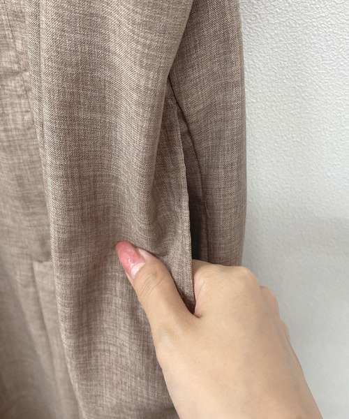 Futier land（フューティアランド）の「【低身長向け商品】リネンライクベアトップサロペット（サロペット/オーバーオール・レディース・アイボリー/ブラック/グレイッシュベージュ・FREE）」の9枚目の写真