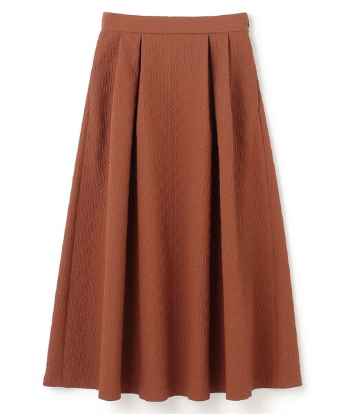 UNFILO（アンフィーロ）の「エンボスフレアスカート（スカート・レディース・ダークブラウン系/ブラック系・X-SMALL/SMALL/MEDIUM/LARGE）」の5枚目の写真