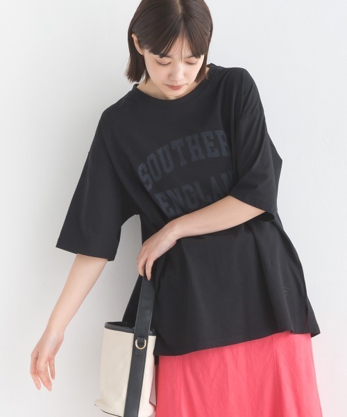 OMNES(オムネス)の「ユニセックス バイオポリウォッシュプリント半袖Tシャツ(Tシャツ/カットソー・レディース・ブラック系その他/グレー/ピンク系その他/ブラック/グレー系その他/ホワイト/ホワイト系その他/ピンク/ブルー系その他/ネイビー・XX-LARGE/MEDIUM/LARGE/X-LARGE)」の5枚目の写真