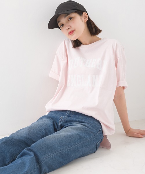 OMNES(オムネス)の「ユニセックス バイオポリウォッシュプリント半袖Tシャツ(Tシャツ/カットソー・レディース・ブラック系その他/グレー/ピンク系その他/ブラック/グレー系その他/ホワイト/ホワイト系その他/ピンク/ブルー系その他/ネイビー・XX-LARGE/MEDIUM/LARGE/X-LARGE)」の10枚目の写真