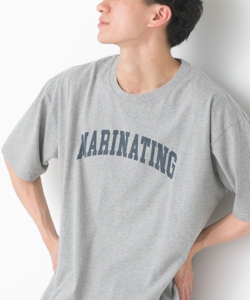 ユニセックス バイオポリウォッシュプリント半袖Tシャツ（T