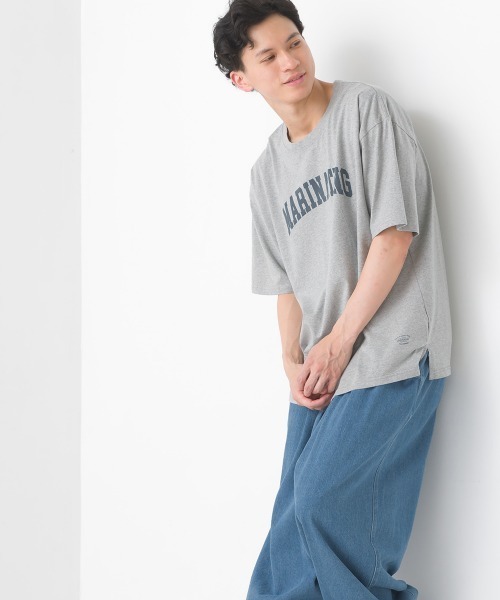 セール】ユニセックス バイオポリウォッシュプリント半袖Tシャツ