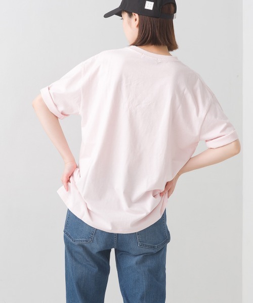 OMNES(オムネス)の「ユニセックス バイオポリウォッシュプリント半袖Tシャツ(Tシャツ/カットソー・レディース・ブラック系その他/グレー/ピンク系その他/ブラック/グレー系その他/ホワイト/ホワイト系その他/ピンク/ブルー系その他/ネイビー・XX-LARGE/MEDIUM/LARGE/X-LARGE)」の19枚目の写真