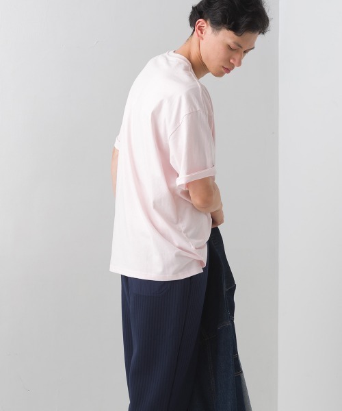 OMNES(オムネス)の「ユニセックス バイオポリウォッシュプリント半袖Tシャツ(Tシャツ/カットソー・レディース・ブラック系その他/グレー/ピンク系その他/ブラック/グレー系その他/ホワイト/ホワイト系その他/ピンク/ブルー系その他/ネイビー・XX-LARGE/MEDIUM/LARGE/X-LARGE)」の16枚目の写真