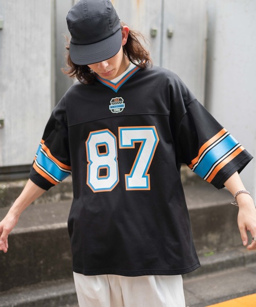 WEGO（ウィゴー）の「WEGO/ナンバリングホッケーTシャツ（Tシャツ/カットソー・メンズ・ブラック/グレー・MEDIUM/LARGE）」の21枚目の写真