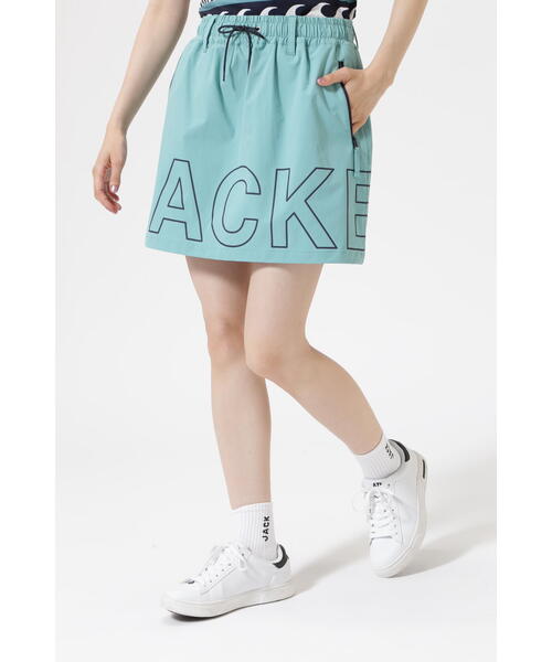 新品未使用 Jack Bunny ロゴプリント スカート ロゴ モノグラムジャガードスカート | Jack Bunny!!（ジャック