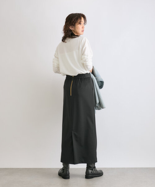 RIVE DROITE（リヴドロワ）の「【コーデのポイントに】CHOCOLATロンTee（Tシャツ/カットソー・レディース・ホワイト/ブラック/ブラウン・FREE）」の7枚目の写真