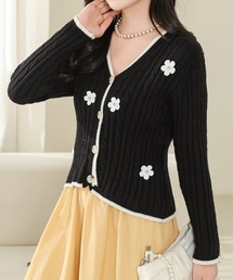 オレボレラ 花モチーフ カーディガン　ベスト　ボレロ2 オレボレラ 花モチーフ カーディガン ベスト ボレロ2