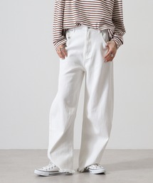加工デニムカーブパンツ